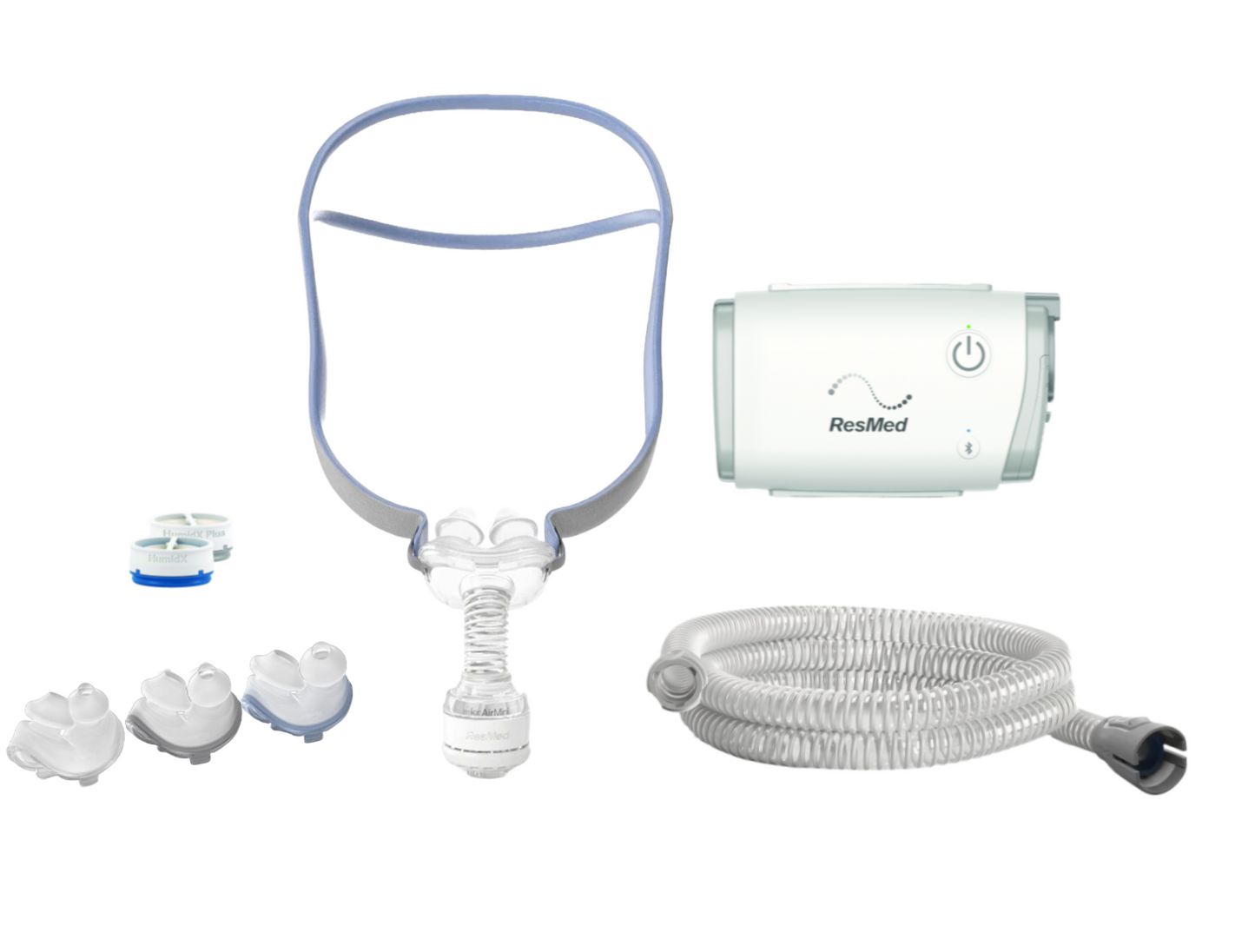 ResMed AirFit P10 Nasal Pillow CPAP Mask Complete System with Airmini Setup Pack