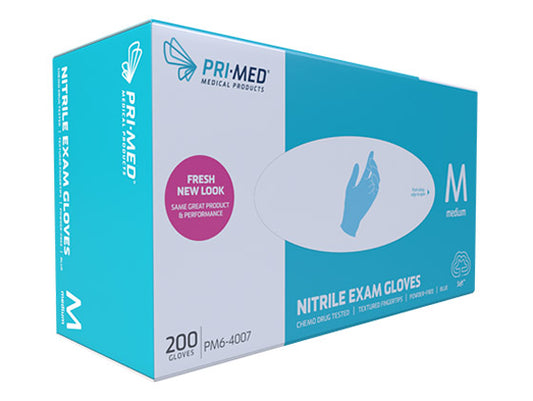 PriMed PrimaTouch Soft Nitrile Exam Gloves - 200 Count Box