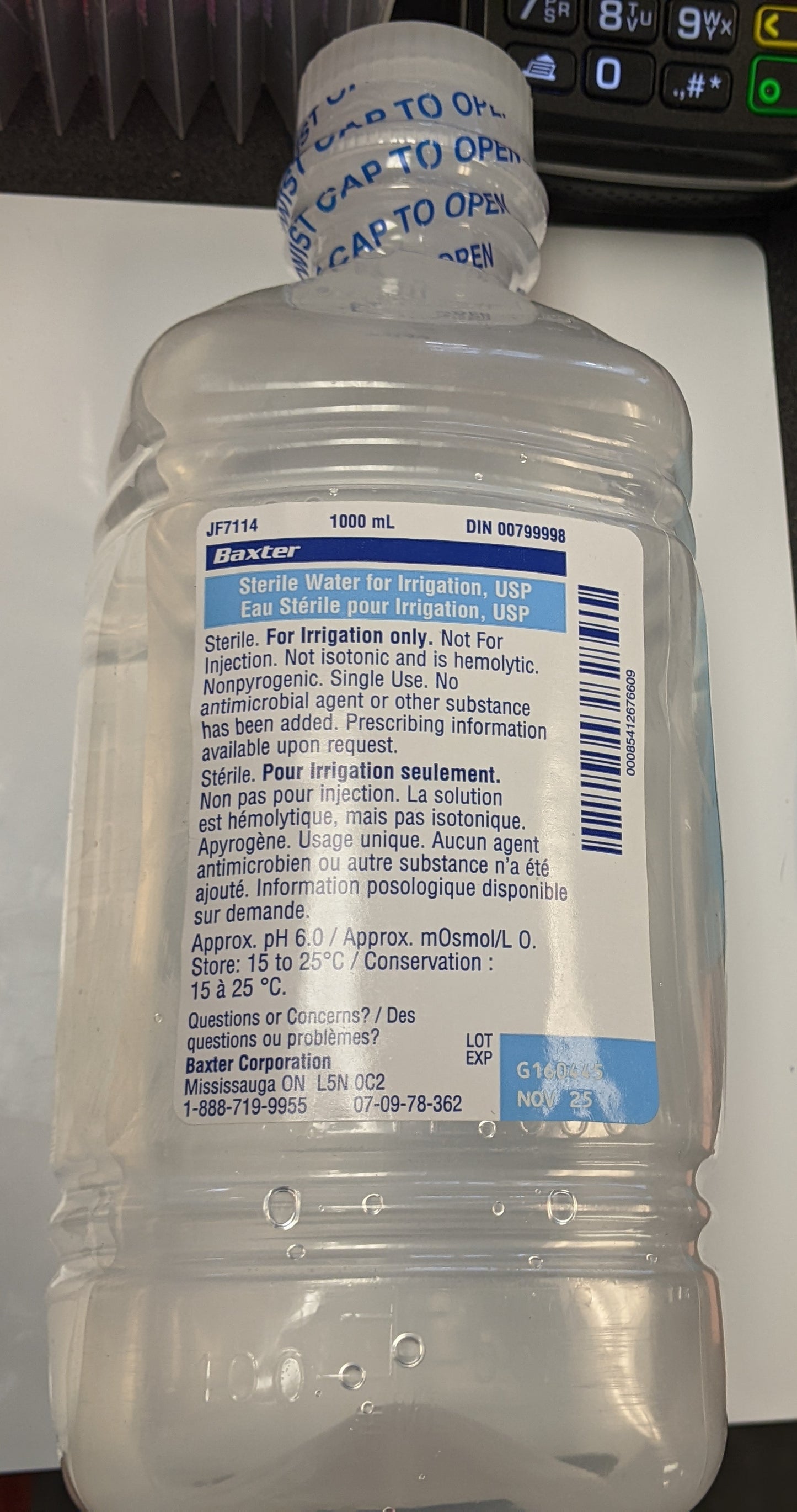 Baxter - Sterile Water 1000mL