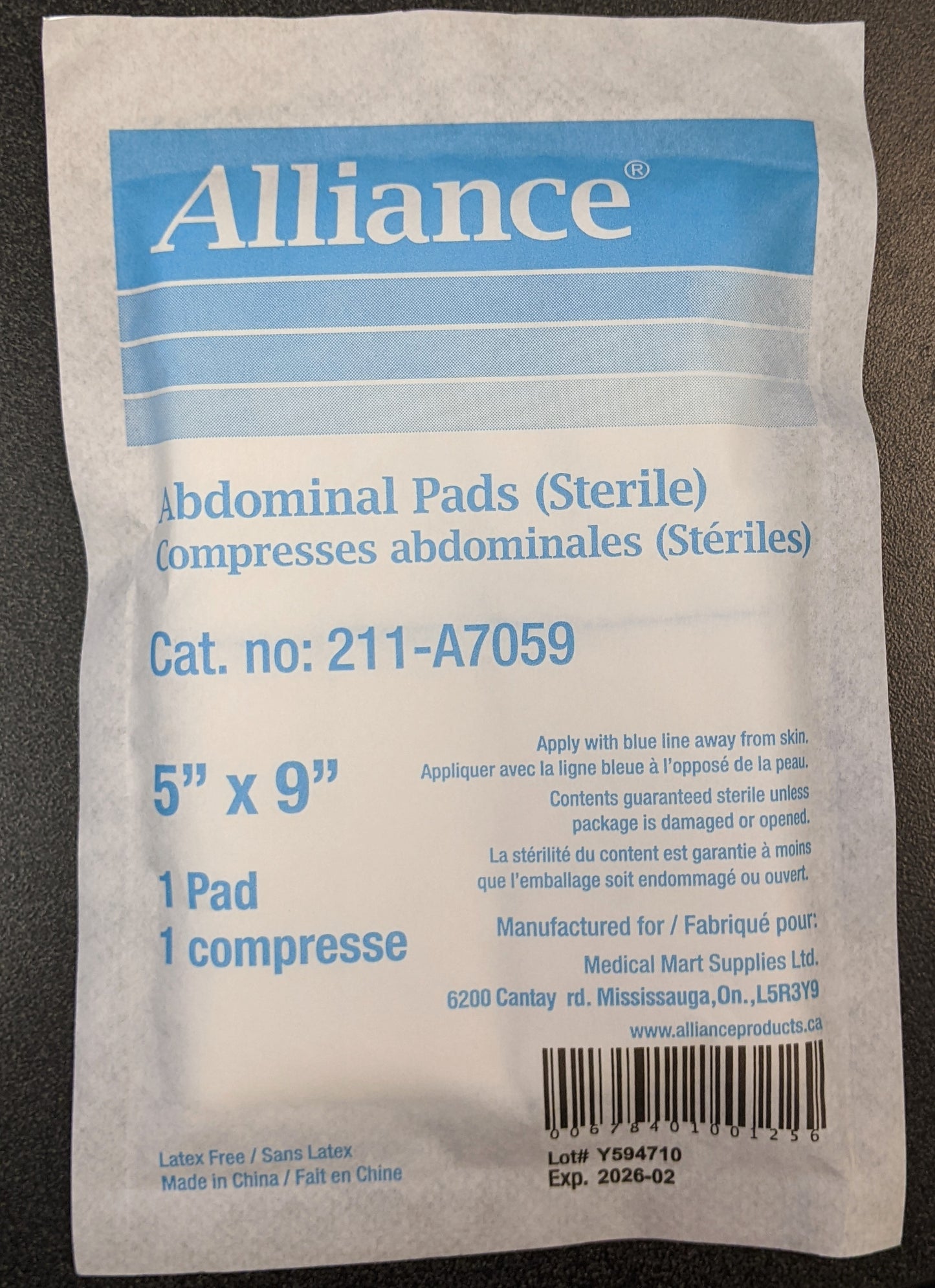 Abdominal Pads (Sterile) - Sold Per Piece
