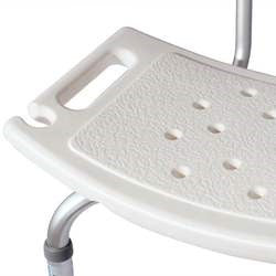 Aluminum Bath Bench with Backrest: Lightweight, Height Adjustable Shower chair
