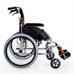 Ultra-Lite Aluminum Manual Wheelchair: Foldable 12-Inch Steel Frame, Lightweight Design