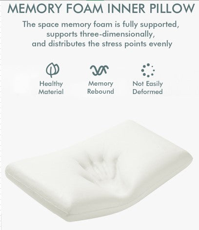 Bread Shape Memory Foam Cervical Pillow, Breathable Slow Rebound Anti-Snore Bed Pillow
