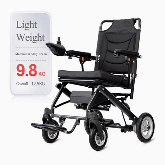 Lightweight Aluminum Power Chair with 12AH Battery | Portable Electric Wheelchair