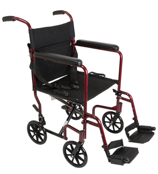 Compass Health Aluminum Transport Chair 19"