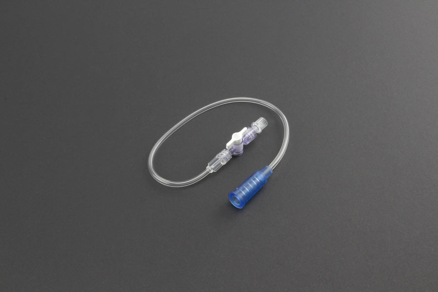 Easy Connect - 12" Connecting Tube with removable one-way stopcock