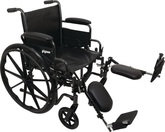 PROBASICS - K2 Wheelchair 18" w/ Elevating Legrests & Removable desk lenght arms