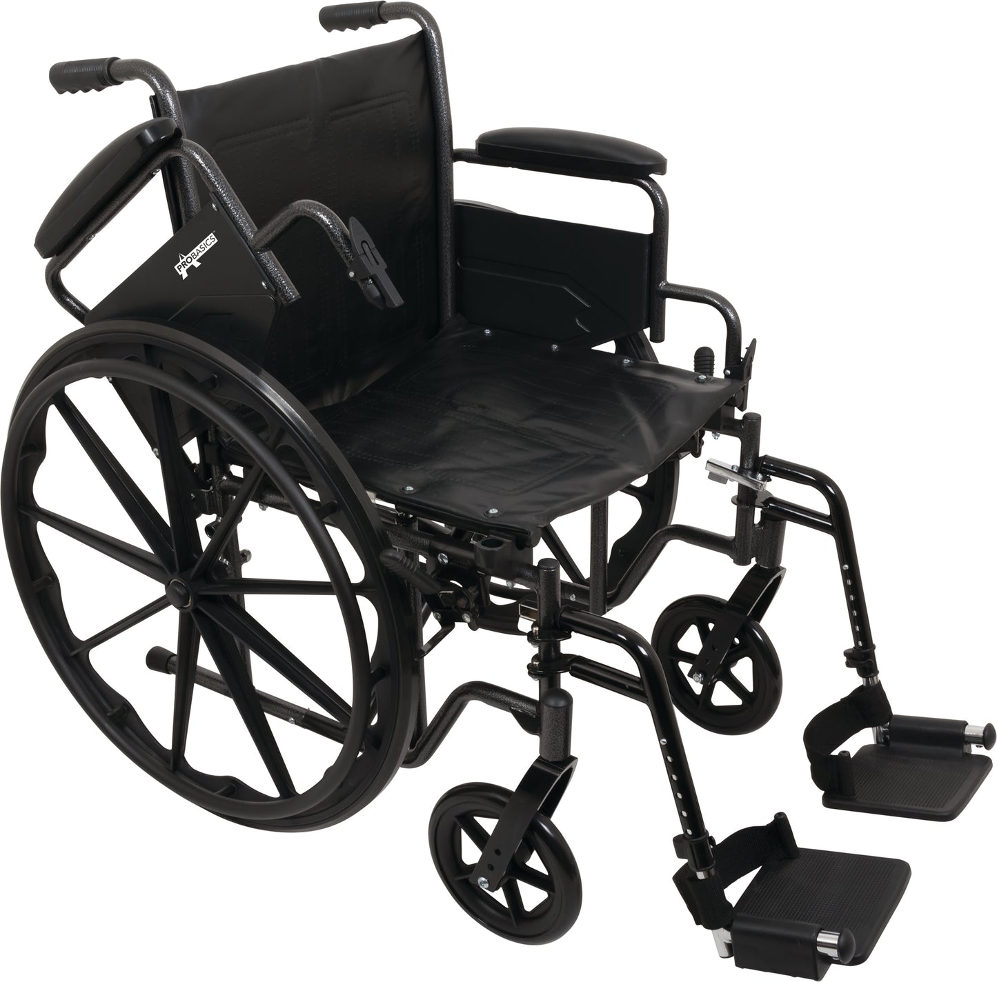 PROBASICS - K2 Wheelchair w/ Removable desk lenght arms, Standard Footrests