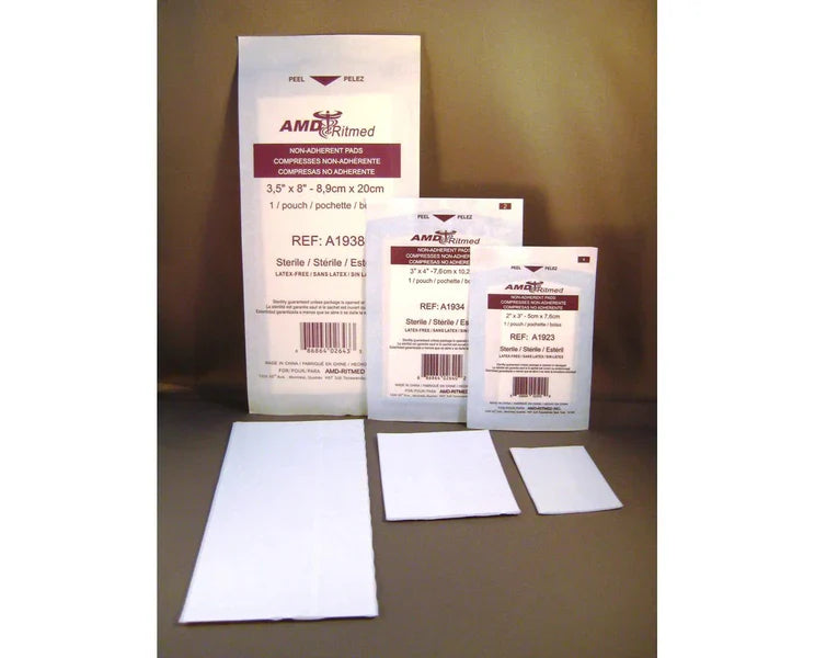AMD-Ritmed A1923 sterile non-adherent pad, 2 × 3 in