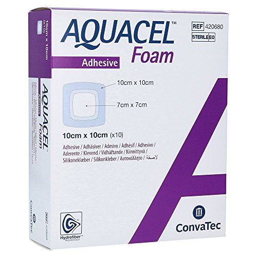 AQUACEL Foam non-adhesive wound dressing 10 by 10 cm