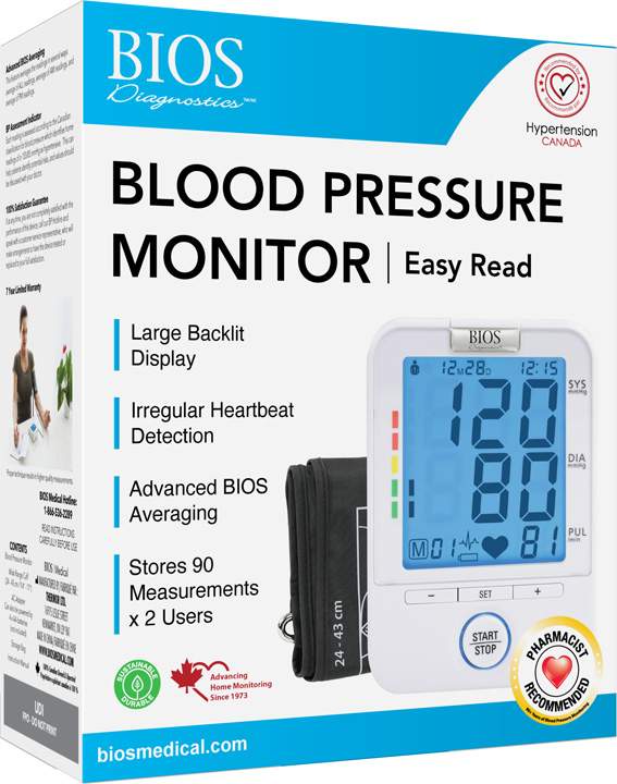 Blood Pressure Monitor: Easy Read