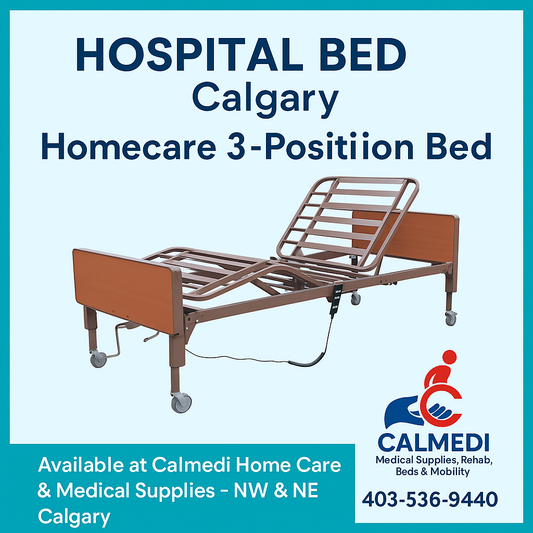 CalCare 3-Position Solid Hospital Bed – Long-Term Care Adjustable Bed