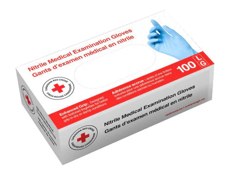 Canadian Red Cross Disposable Nitrile Gloves 100pcs