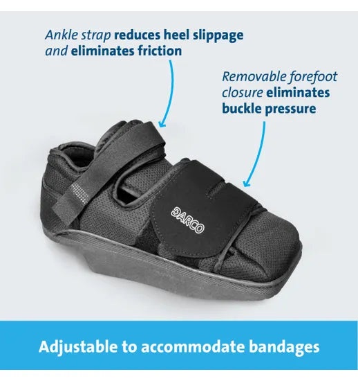 DARCO HeelWedge offloading healing shoe
