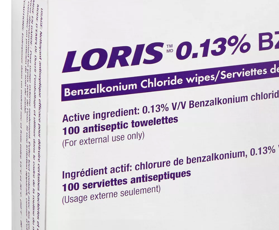 LORIS BX/100 WIPE 0.13% BZK