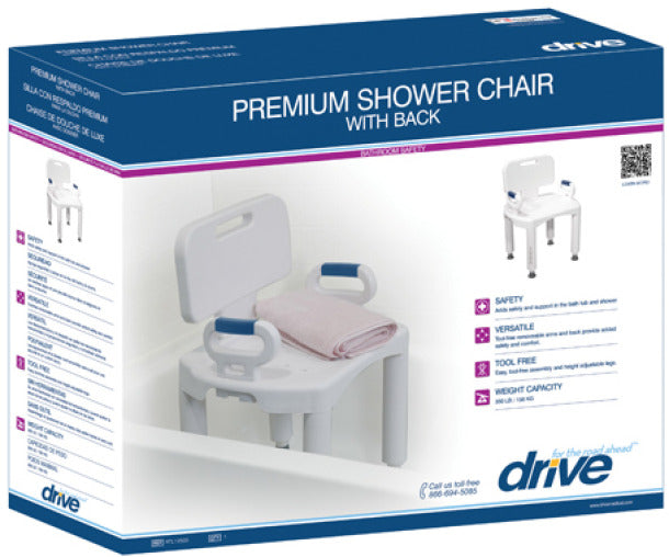 DRIVE™ - Premium Series Shower Chair with Back and Arms (special order only!)