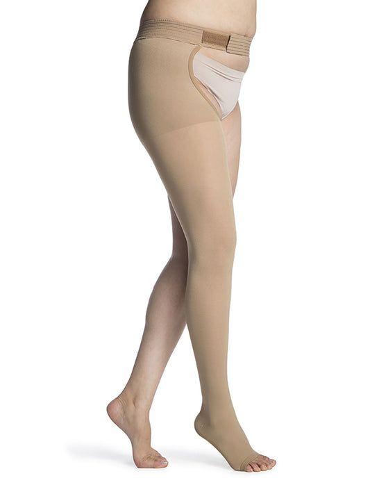 Sigvaris Opaque Thigh w/ Waist Attachment 20 - 30 mmHg