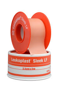 Leukoplast Sleek Adhesive Tape, Pink 2.5 CM x 3 M