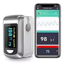 Health Tree Finger Pulse Oximeter, Bluetooth AA