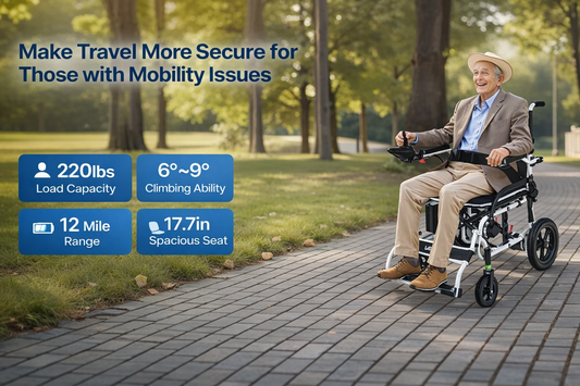 Lightweight,Foldable  Electric Power  Wheelchair- Calcare