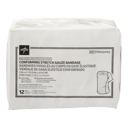 Medline Nonsterile Conforming Bandage Rolls 4in