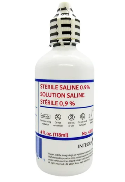 SALINE 0.9% STERILE 4oz (118 ml)