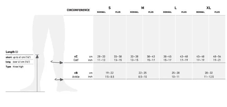 Bauerfeind VenoTrain Discretion Knee High 20-30mmHg