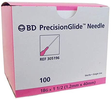 BD PrecisionGlide™ Needles - 18G x 1" (100pcs/box)