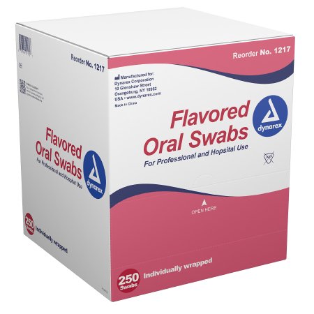 Dynarex® Oral Swabstick (Foam Tip Dentifrice) - Per Pc