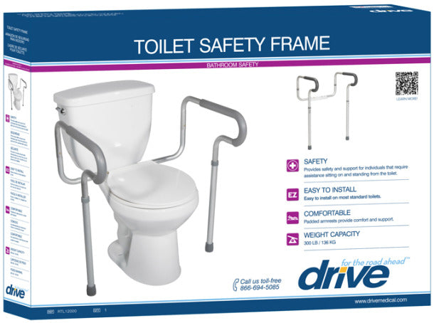 DRIVE™ - Toilet Safety Frame with Padded Arms
