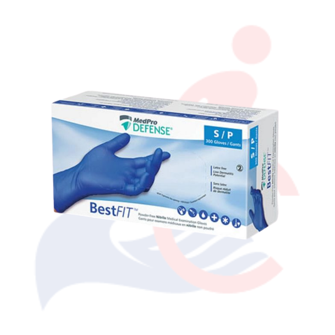 MedPro Defense® BestFit - Powder-Free Nitrile Gloves (300/BOX)