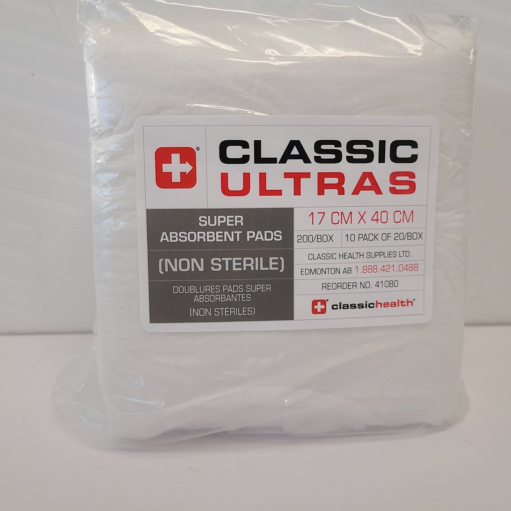 Classic Health® - Classic Ultras Super Absorbent Pads