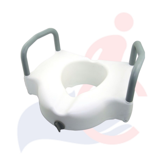 Ezee Life™ - 2-in-1 Locking Elevated Toilet Seat with Arms