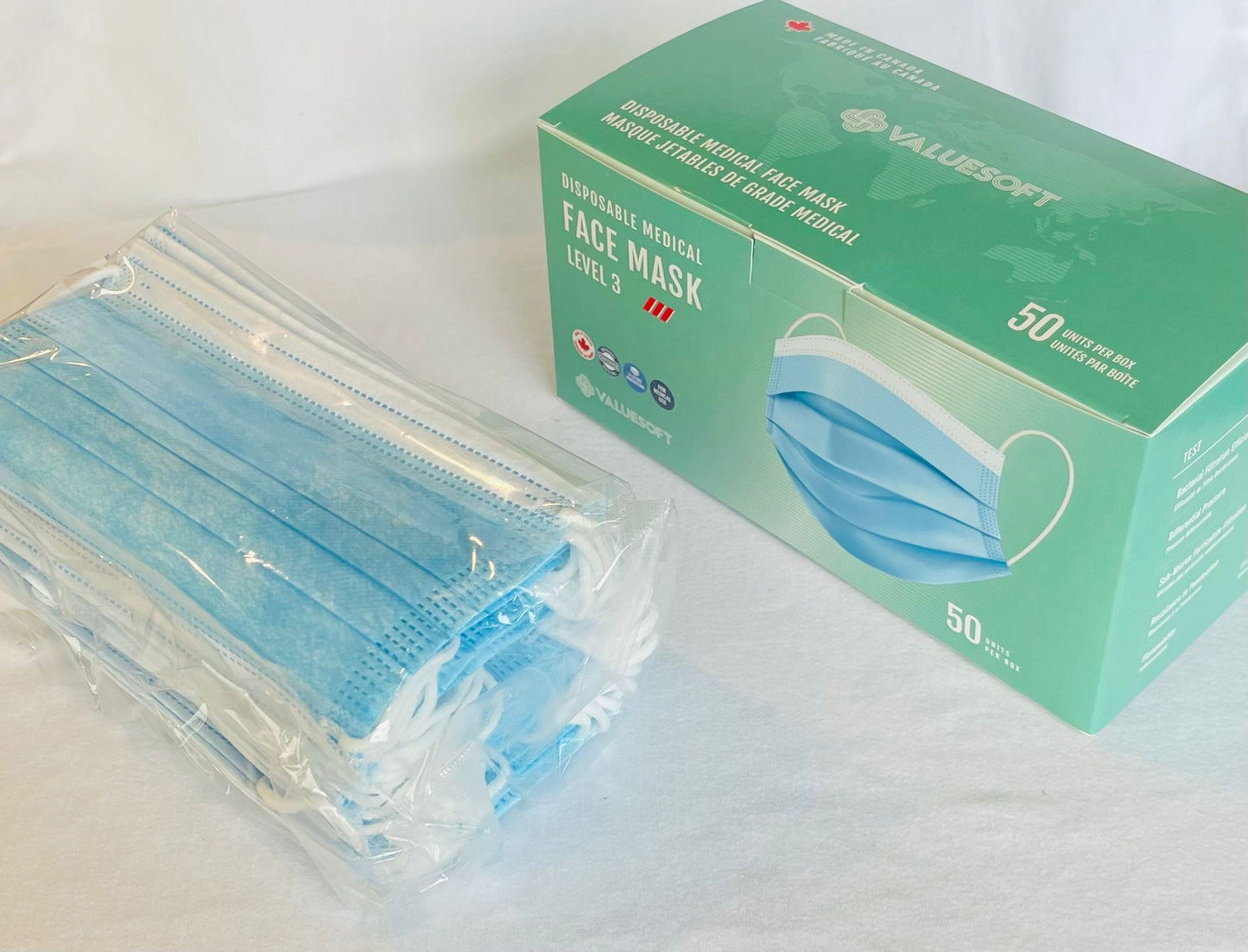 VALUESOFT: 3-ply Medical Grade ASTM Level 3 - Made in Canada
