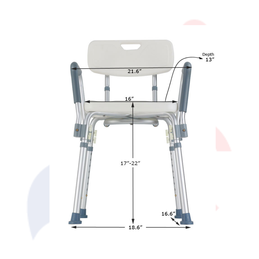 MOBB Health Care® - Bath Chair with Back and Arms