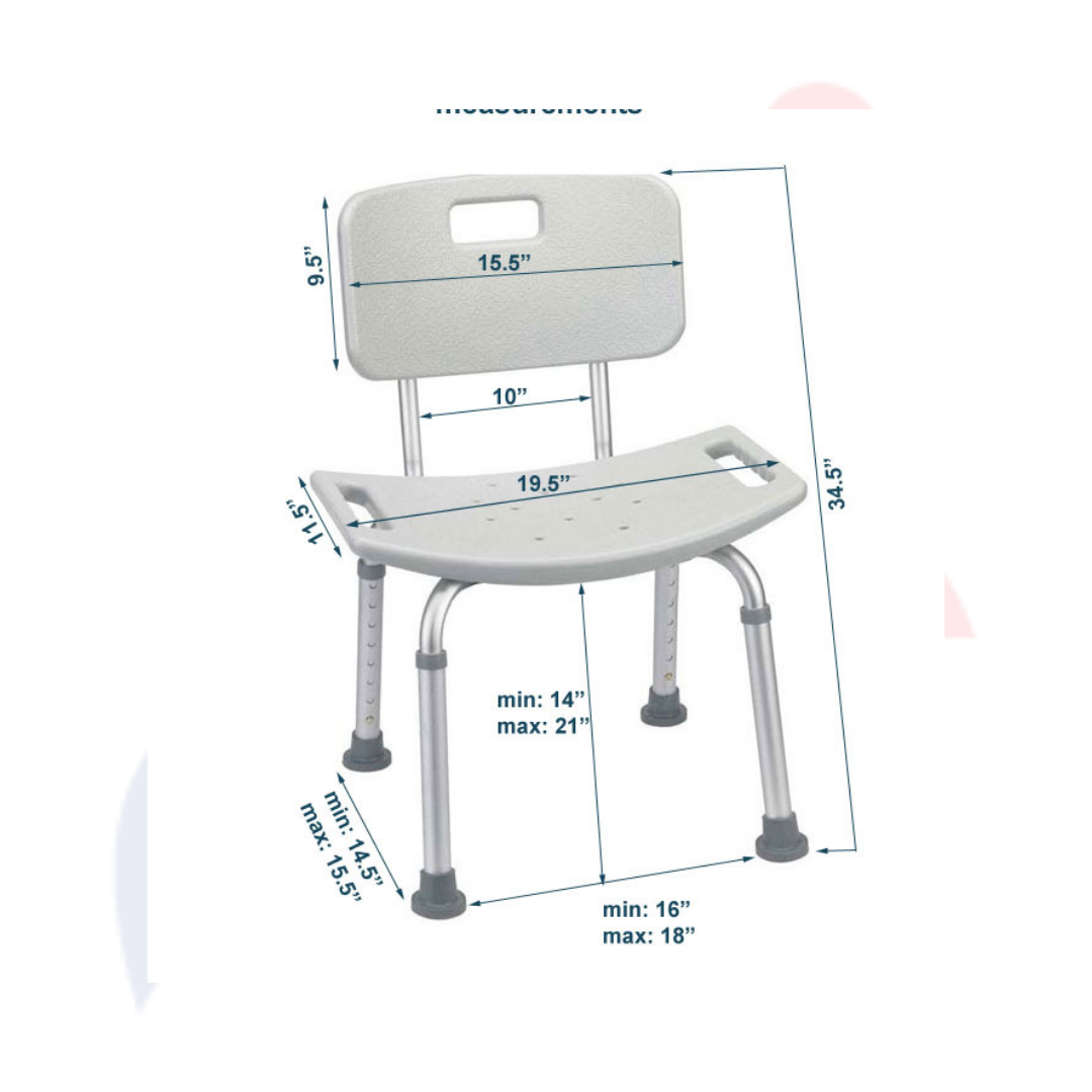 MOBB Health Care® - Bath Chair with Backrest