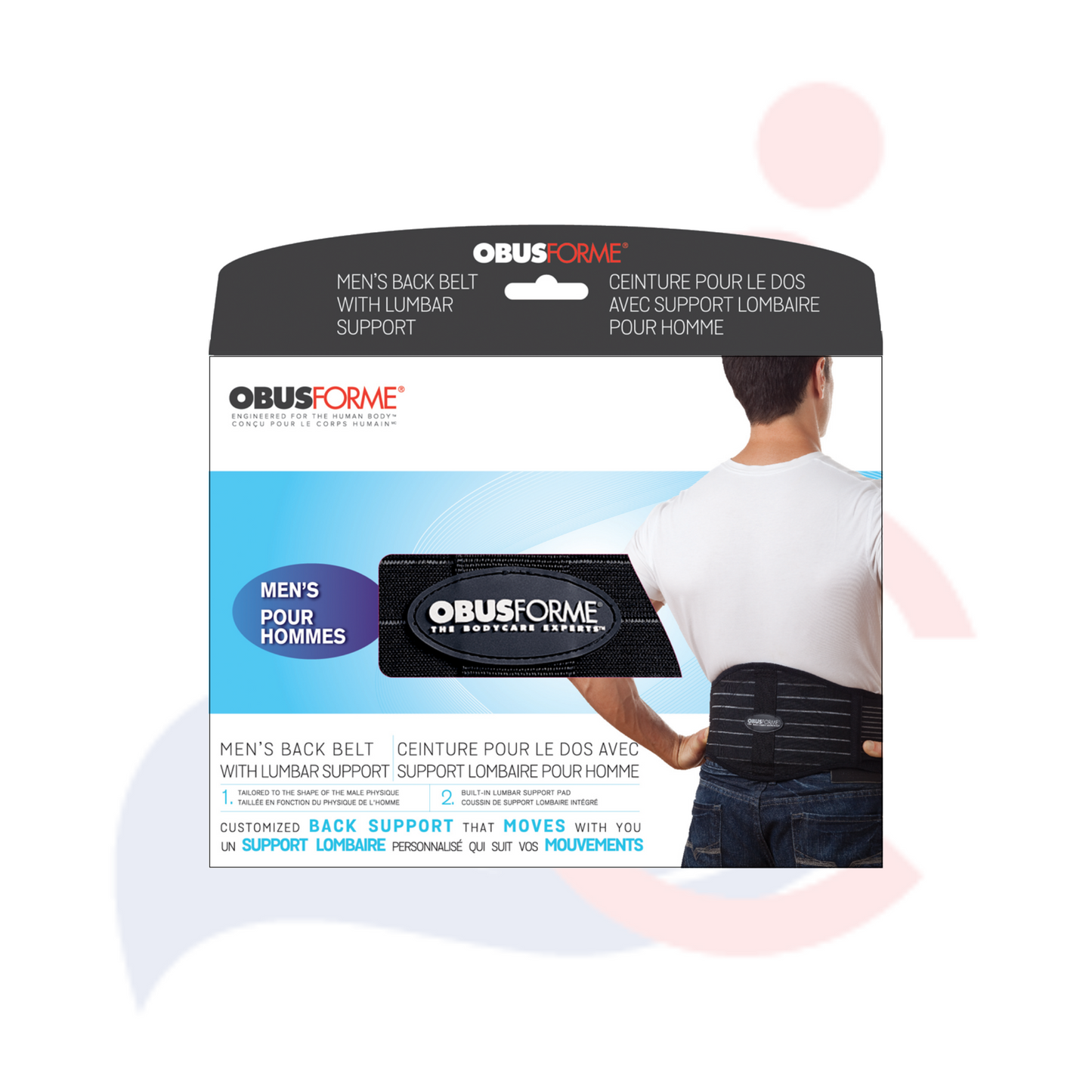 ObusForme® - Men's Back Belt With Lumbar Support