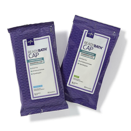Medline™ - ReadyBath Rinse-Free Shampoo and Conditioning Caps, Fragrance Free, Each