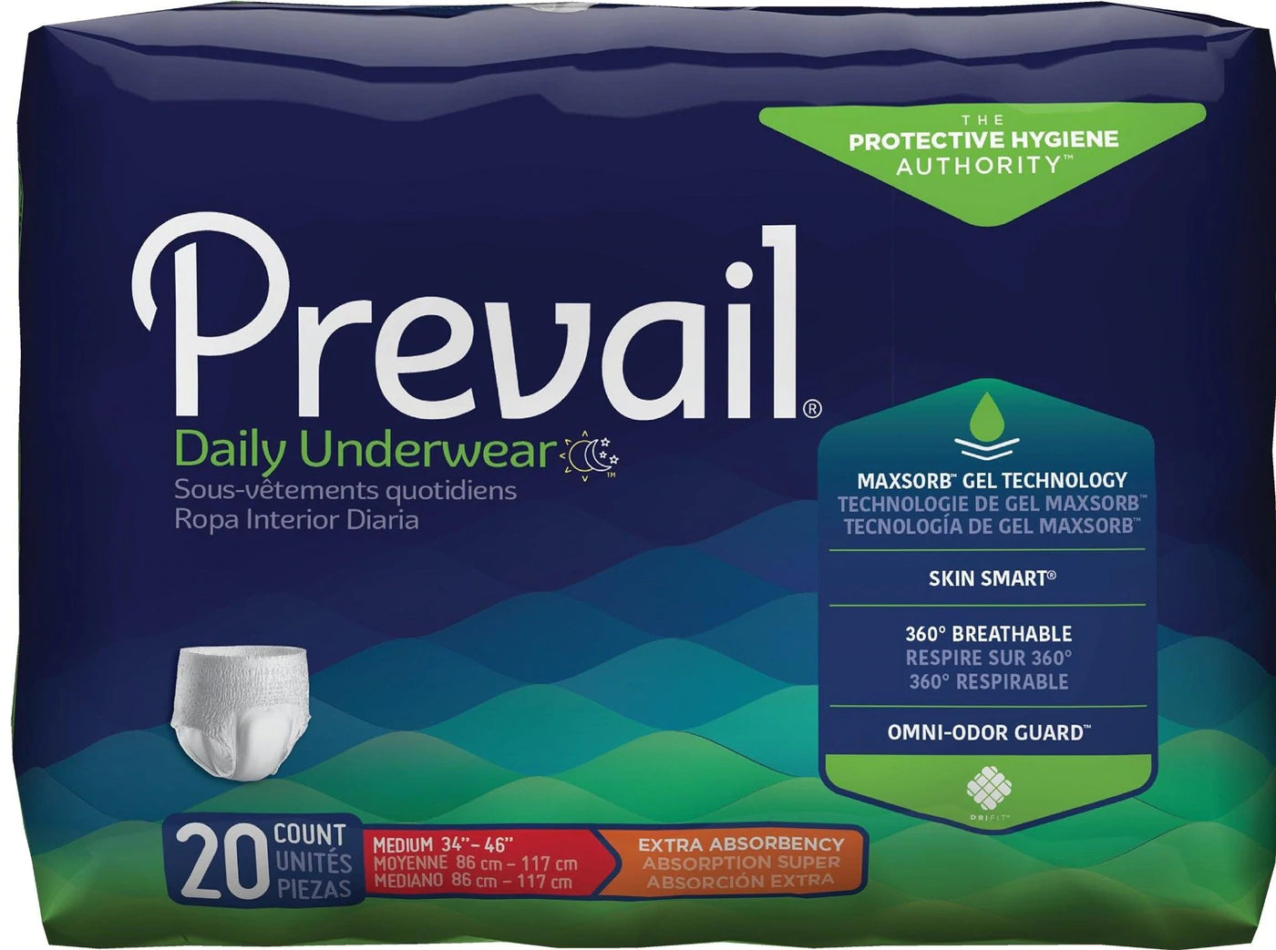 Prevail® Unisex Daily Underwear