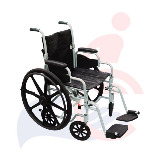 DRIVE™ - PolyFly High Strength, Lightweight Wheelchair/Flyweight Transport Chair Combo