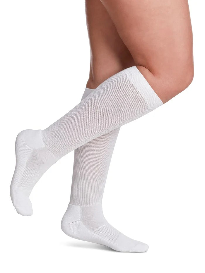 SIGVARIS (15-20mmHg) - Women's Cushioned Cotton Knee High Compression Socks