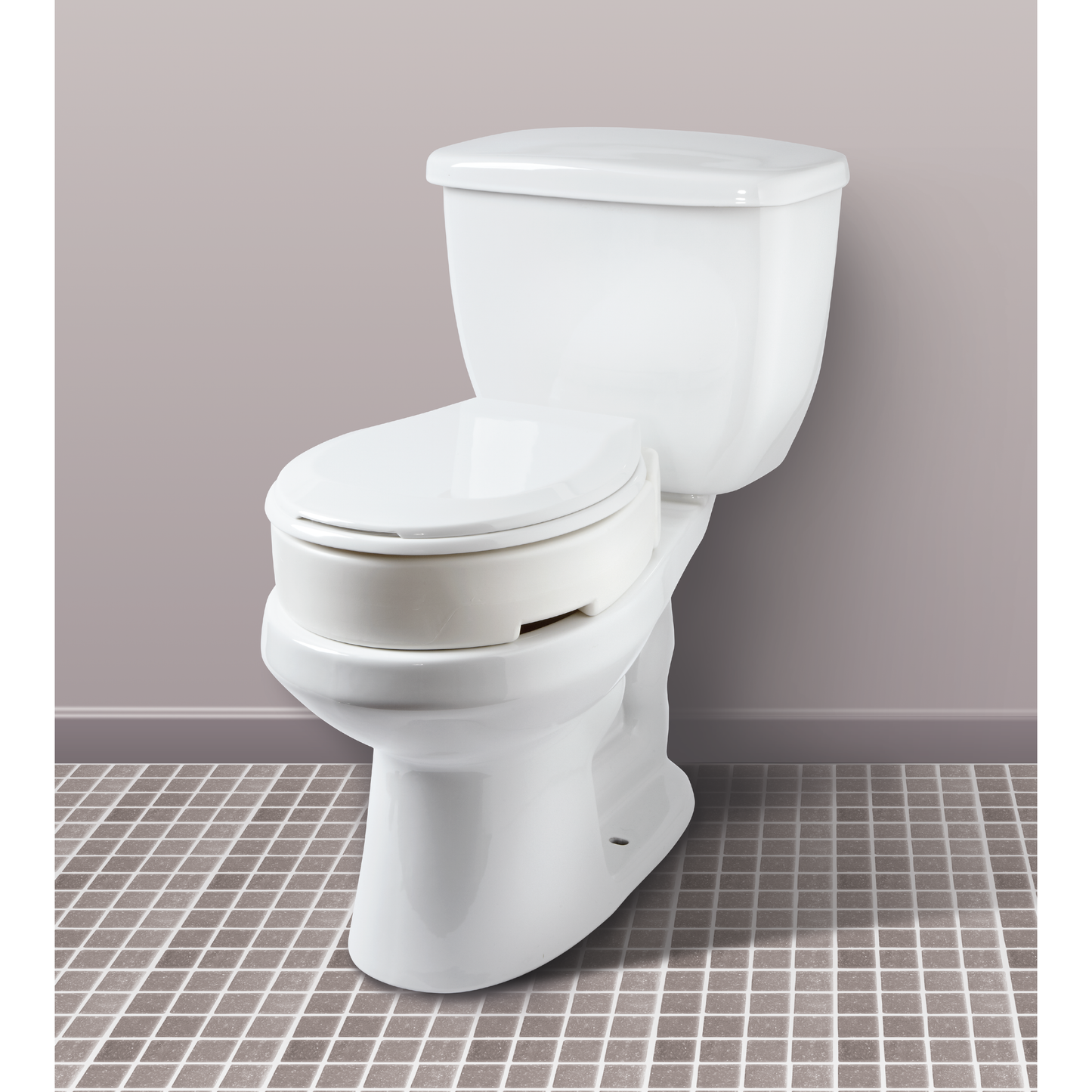 CAREX® Hinged Toilet Seat Riser Standard