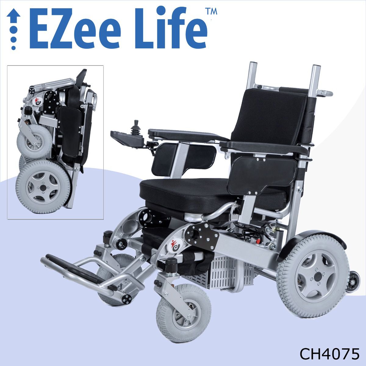 Ezee Life™ - 4G Bariatric Electric Folding Wheelchair
