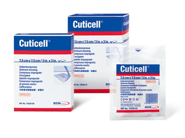 Cuticell® NON-ADH DRESSING IMPREGNATED W/NON-MED OINTMENT BX/50