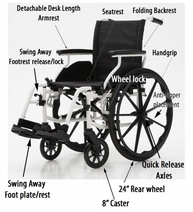 MOBB Health Care® - Aluminum Wheelchair