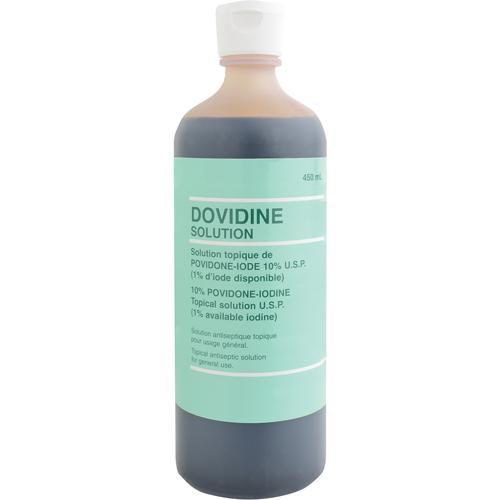 Dovidine® Antiseptic Solution 450ml Povidone-Iodine, 7.5% Bottle