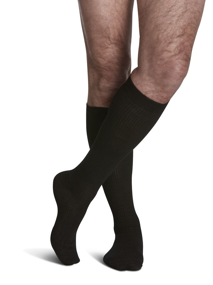 SIGVARIS (15-20 mmHg) - Men's Casual Cotton Compression Socks