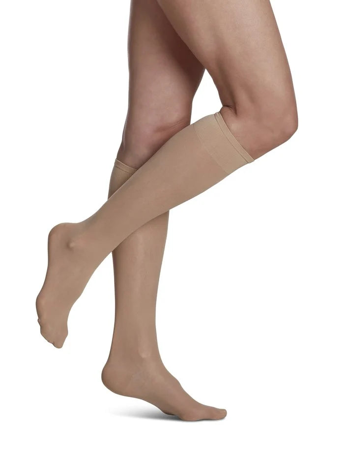 SIGVARIS (15-20mmHg) - Women's Sheer Fashion Closed Toe Calf Compression Hose